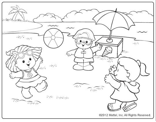 Beach Themed Coloring Pages Beach Themed Coloring Pages
