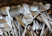 Handstamped Vintage Spoons