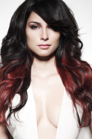 Hair Color on Face  Fashion   Life  Brown To Red Burgundy Ombre Hair