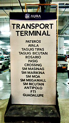 UV Express Terminal inside SM Aura Premier