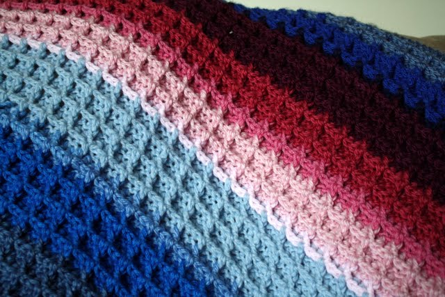 Crochet Stitches For Blankets Waffle crochet tutorial - from
