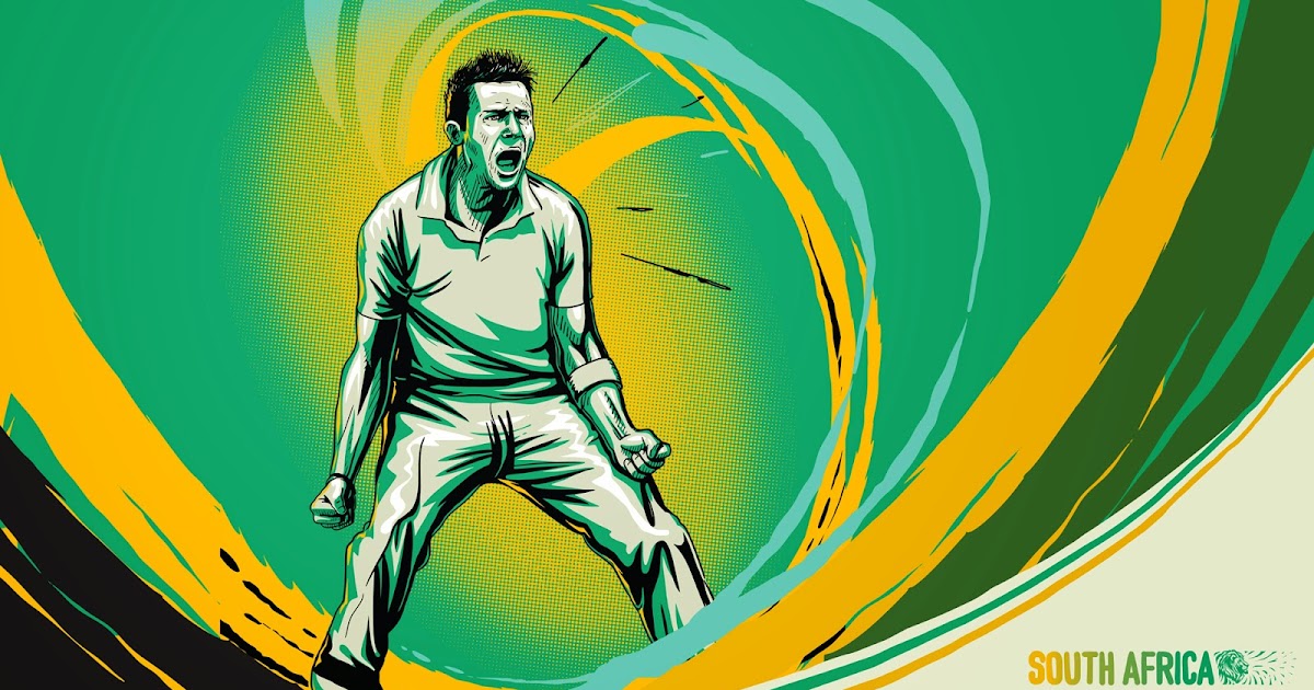 Graeme Smith South African cricketer illustration sketch ~ Cricket Update