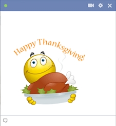Happy Thanksgiving Smiley - Facebok Chat Icon