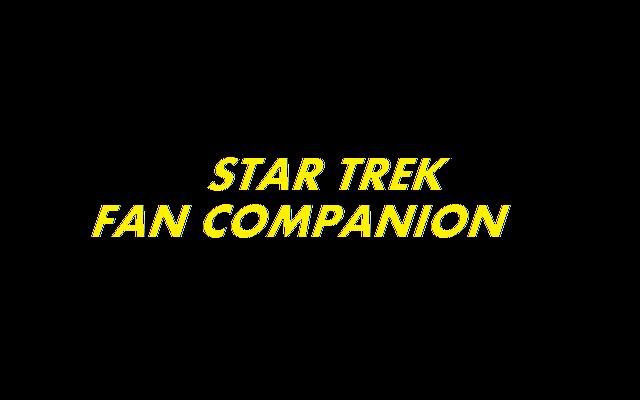 Star Trek Fan Companion