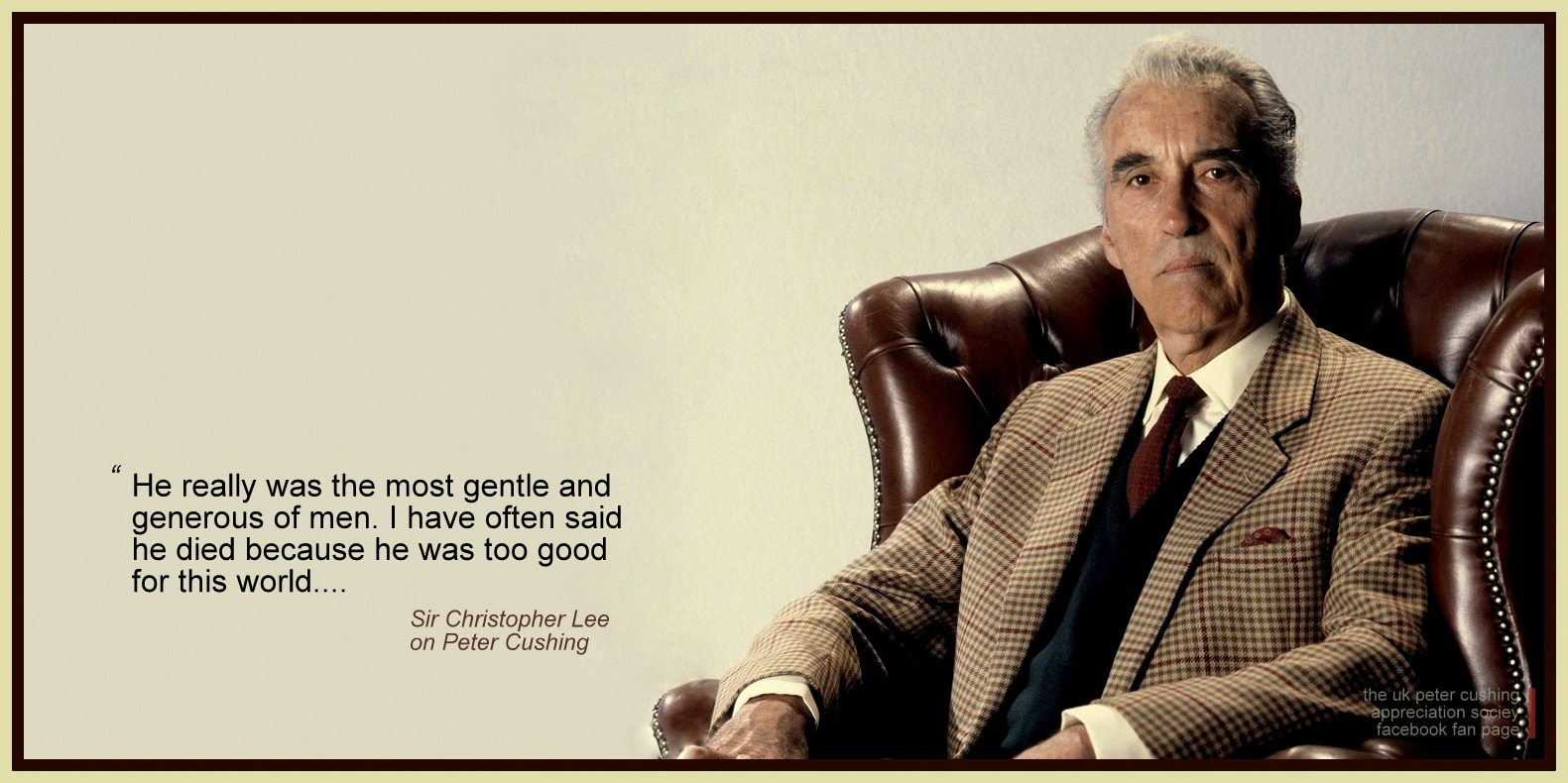 An absolute pleasure of listening to the legendary Sir Christopher Lee