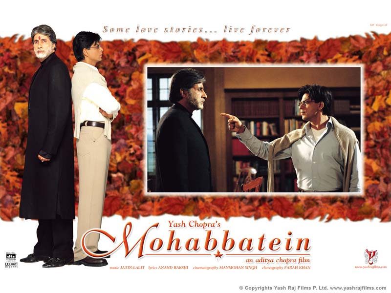 Bollywood Hot Actress Celebs,Pictures and Photos,: Mohabbatein wallpapers