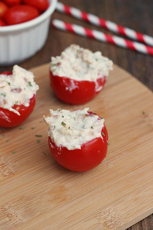 stuffed grape tomato appetizer