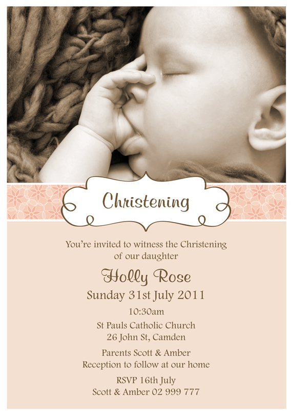 Coco & Ella Designs New Christening Invitations