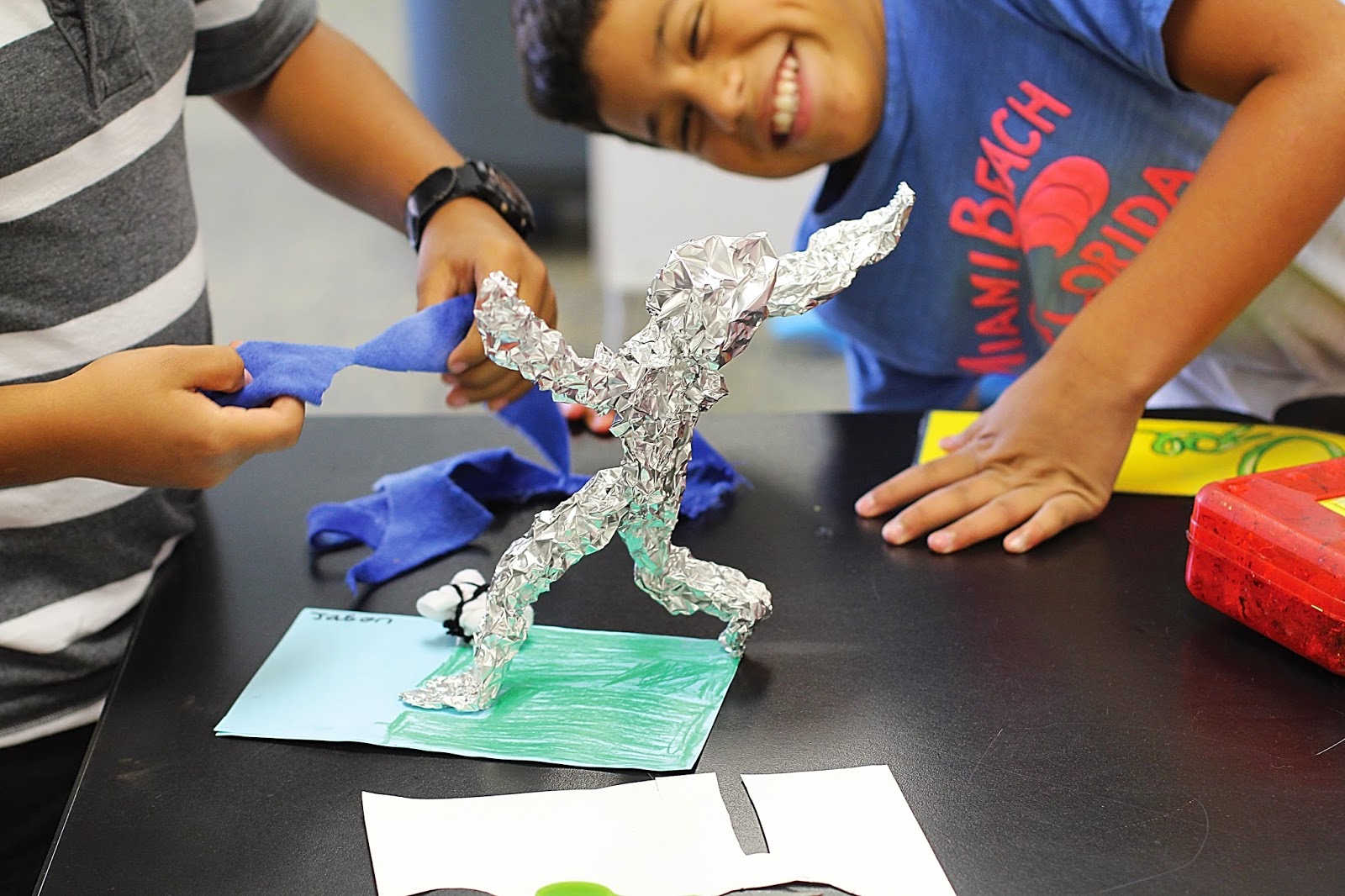 smART Class Foil People Sculptures