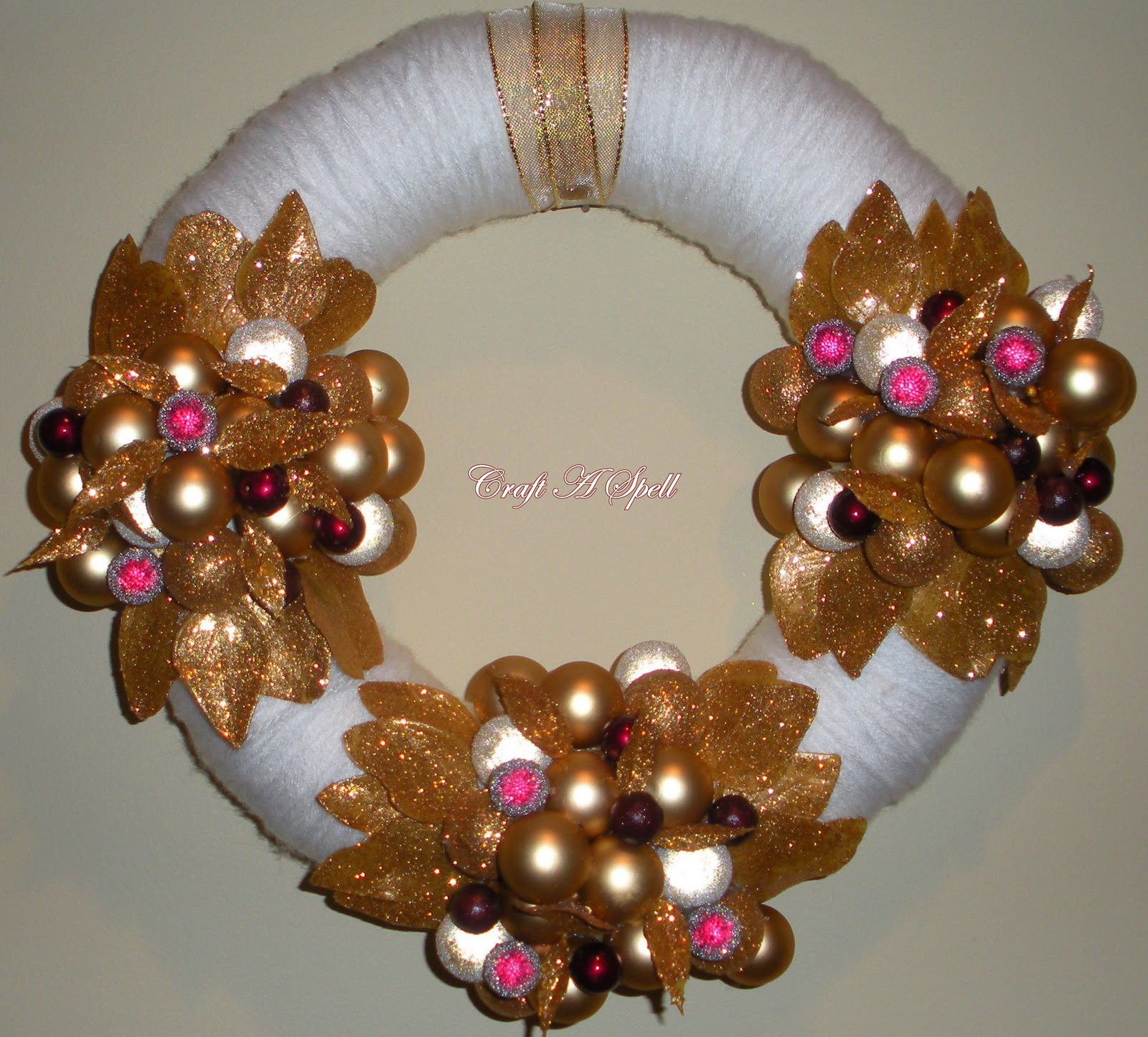 Craft A Spell Gold Berry Wreath