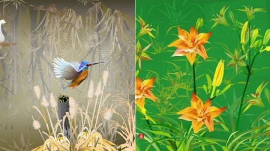 Paintings art Created in Microsoft Excel