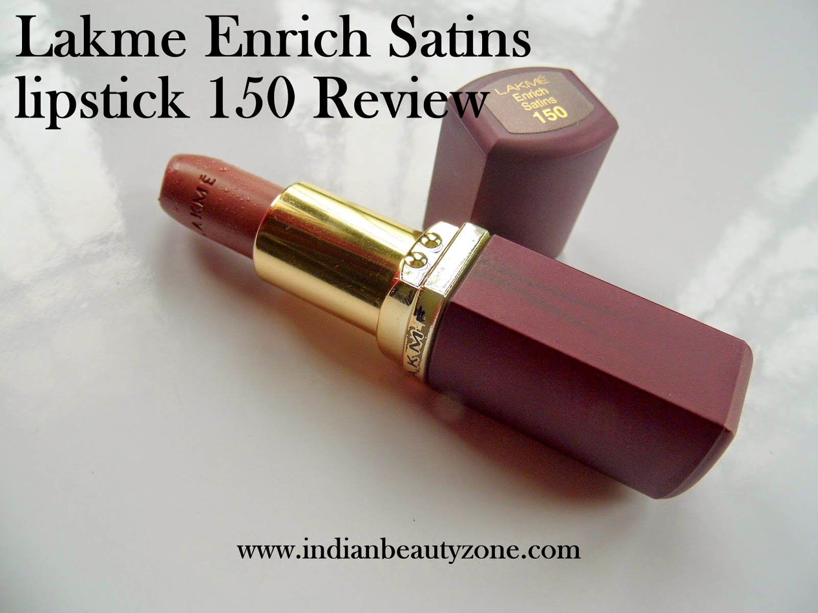 Indian Beauty Zone Lakme Enrich Satins lipstick 150 Review, Price