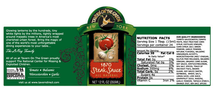 steak label