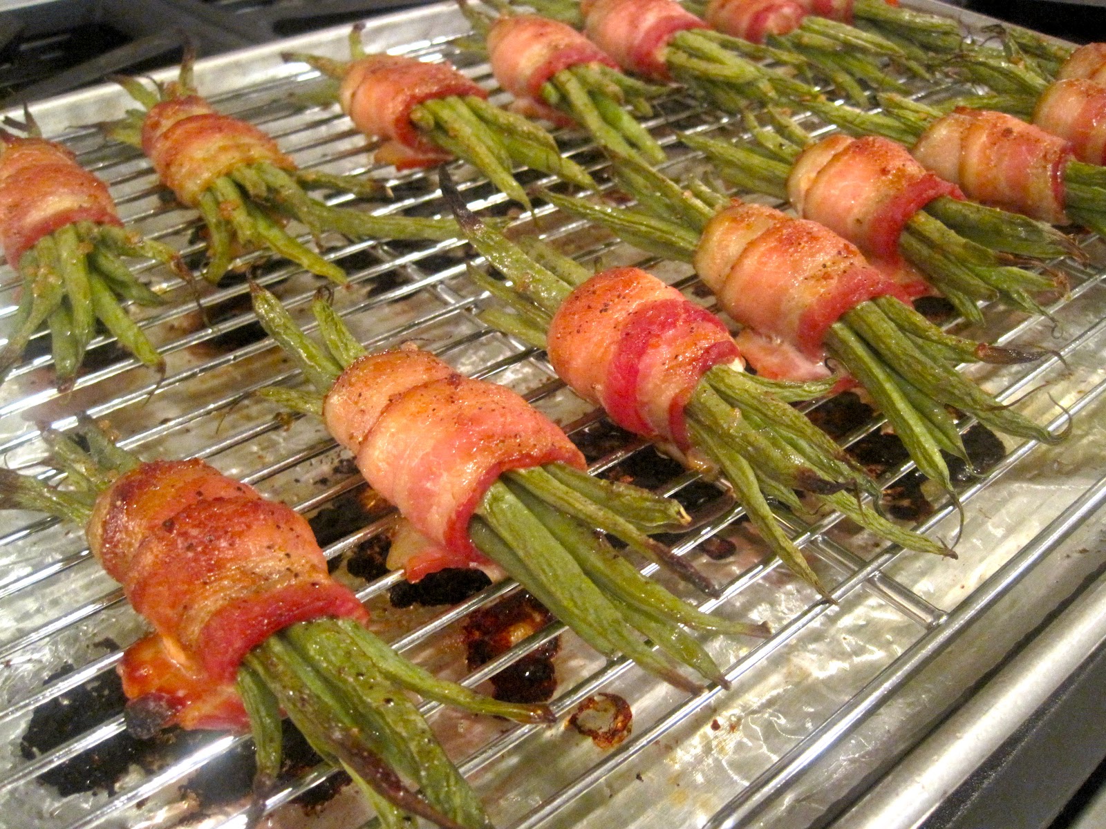 The Wooden Spoon Diaries Bacon Wrapped Green Bean Bundles