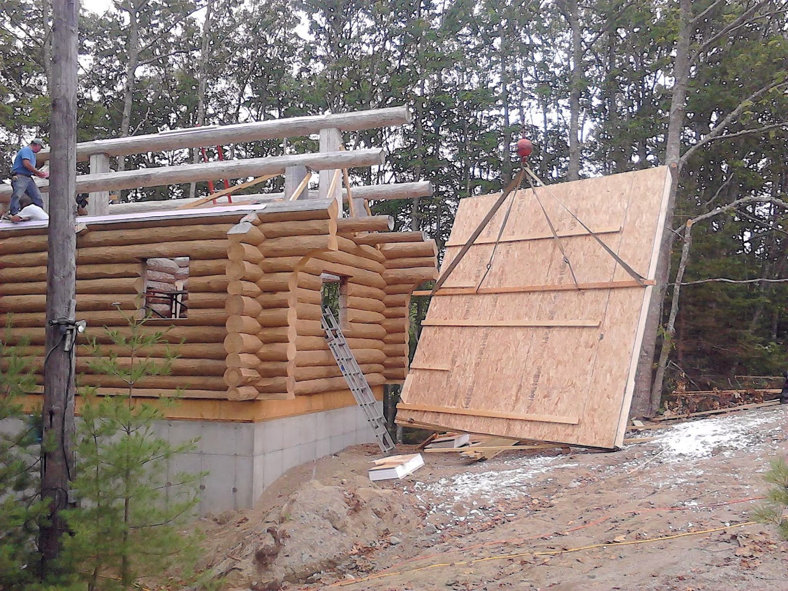 Forever Green Laminates LLC Log Home in Franklin , Maine