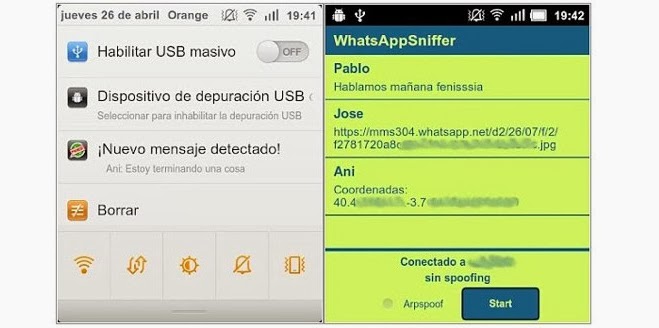 Descargar whatsapp sniffer para espiar mensajes ajenos