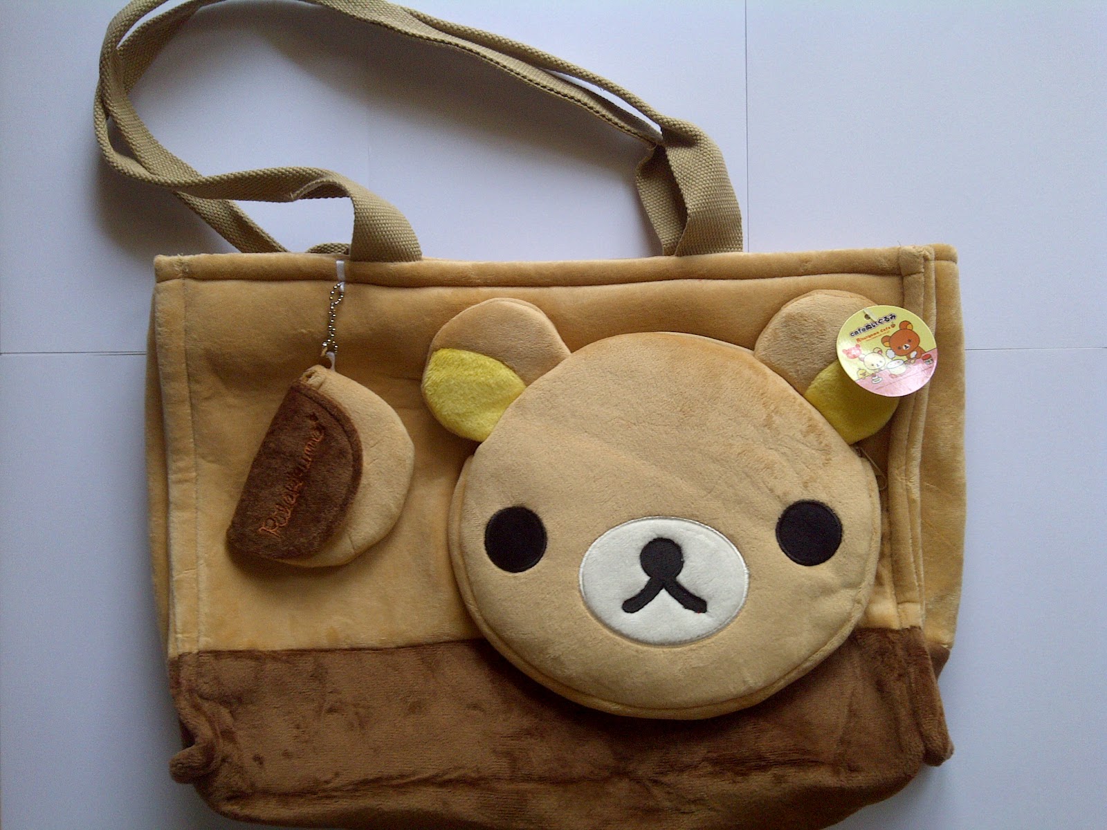 Tas Rilakuma Dompet Bahan Velboa