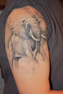 Elephant Tattoo on Hand