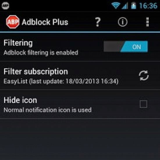 Android Reklam Engelleme Android Reklam Engelleme Programı