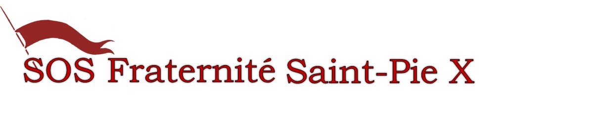 SOS Fraternité Saint-Pie X