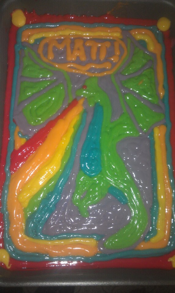 Loading Post...: Dragon cake!