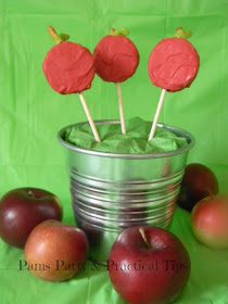 Apple Pops made with Oreo Cookies