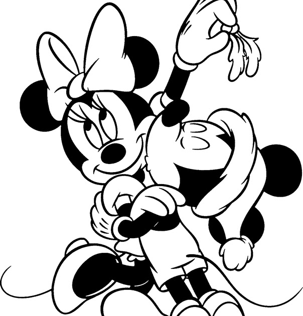 minnie mouse coloring page