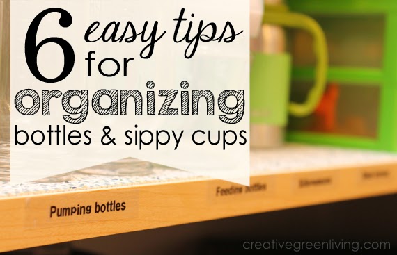 Creating an Organized & Pretty, Happy Home!: {five minute friday} Organizing  Sippy Cups & Water Bottles