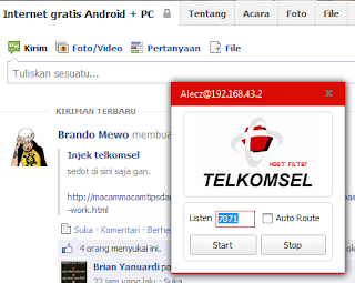 injek telkomsel cara internet gratis telkomsel
