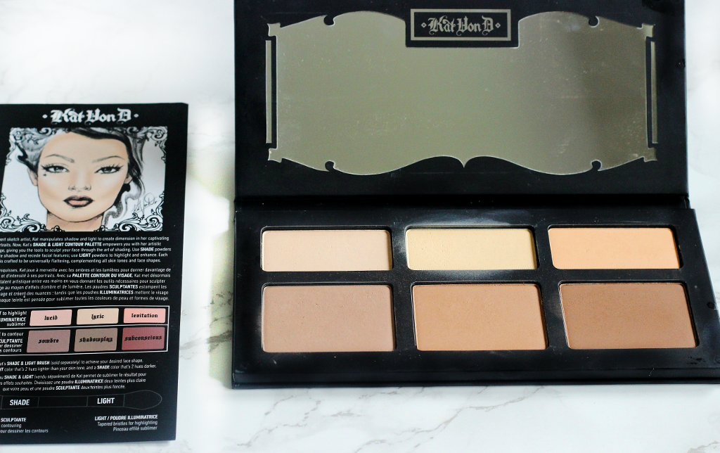Review Kat Von D Shade And Light Contour Palette The Blushing Kat Von D Shade And Light Contour Palette Review Swatches