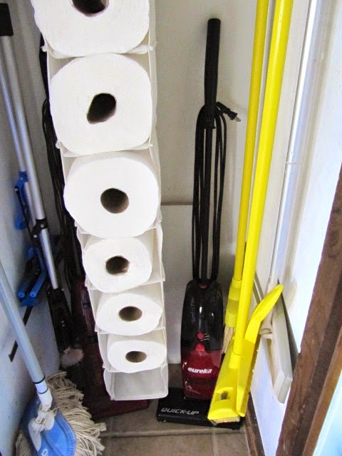 broom closet organization