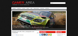 Gamer Area Blogger Template Gamer Area Blogger Template is a wordpress to blogger converted blogger template