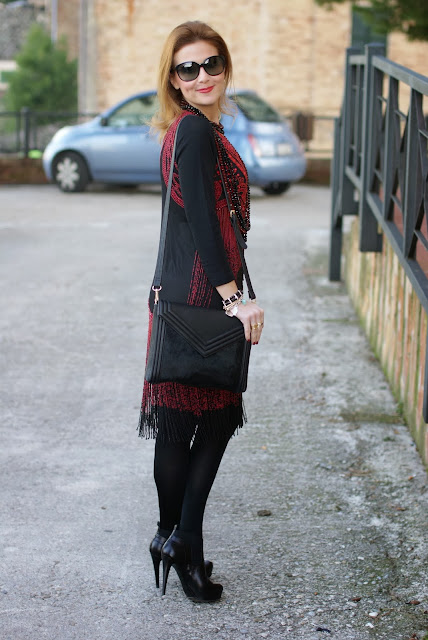 flapper dress, beaded River Island dress, fashion and cookies, fashion blogger