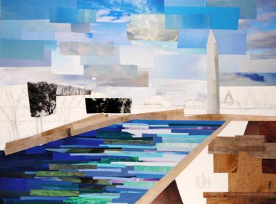 DC Reflections by collage artist Megan Coyle