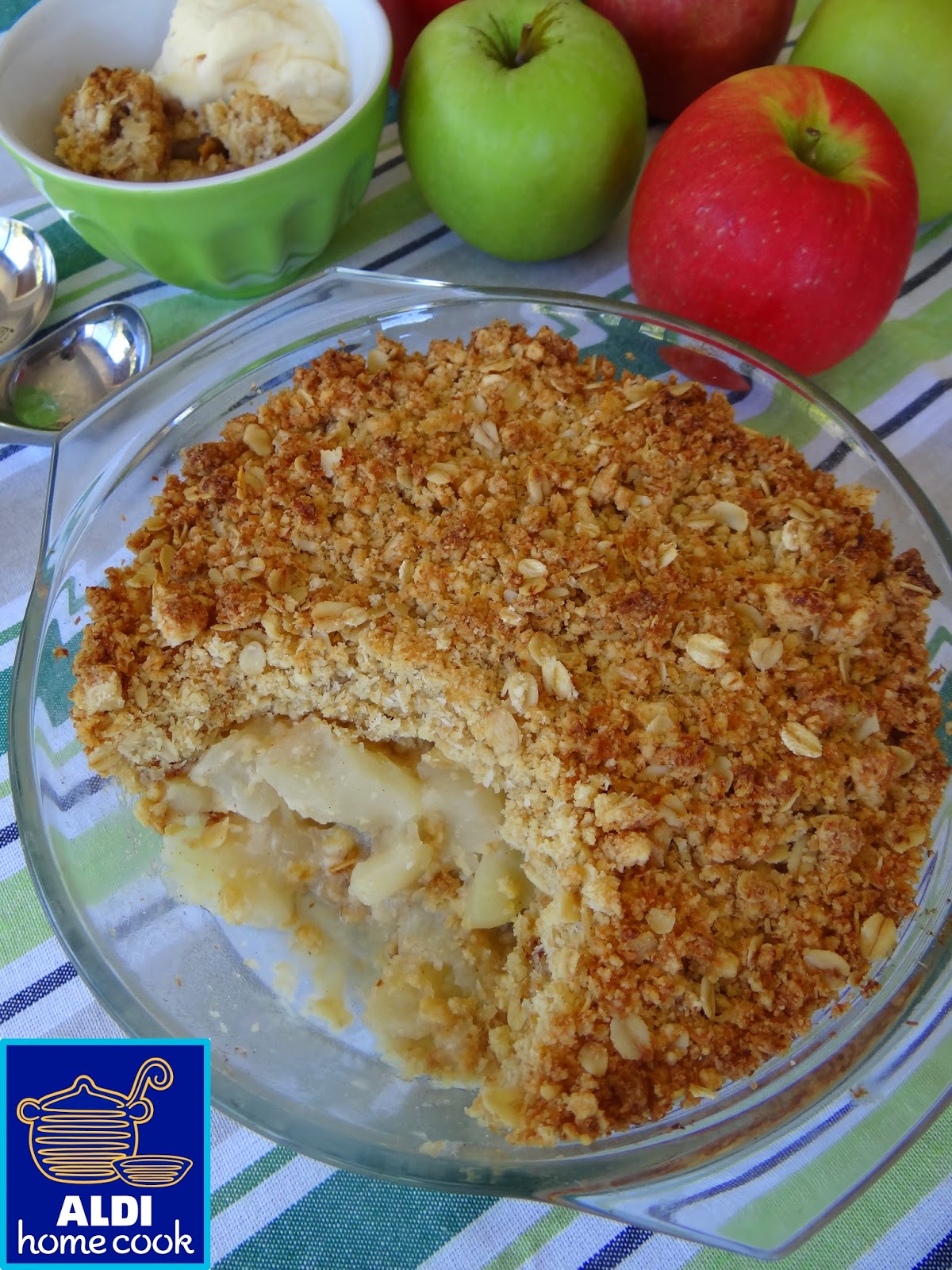 ALDI home cook Apple crumble
