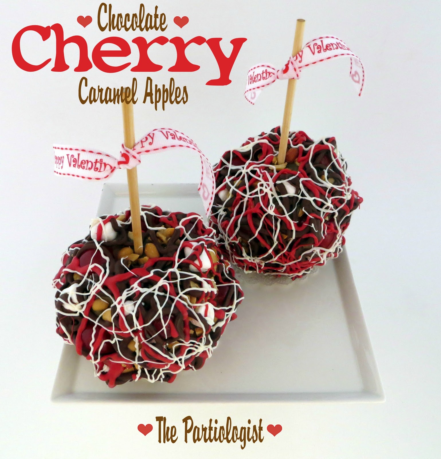 The Partiologist Chocolate Cherry Caramel Apples!
