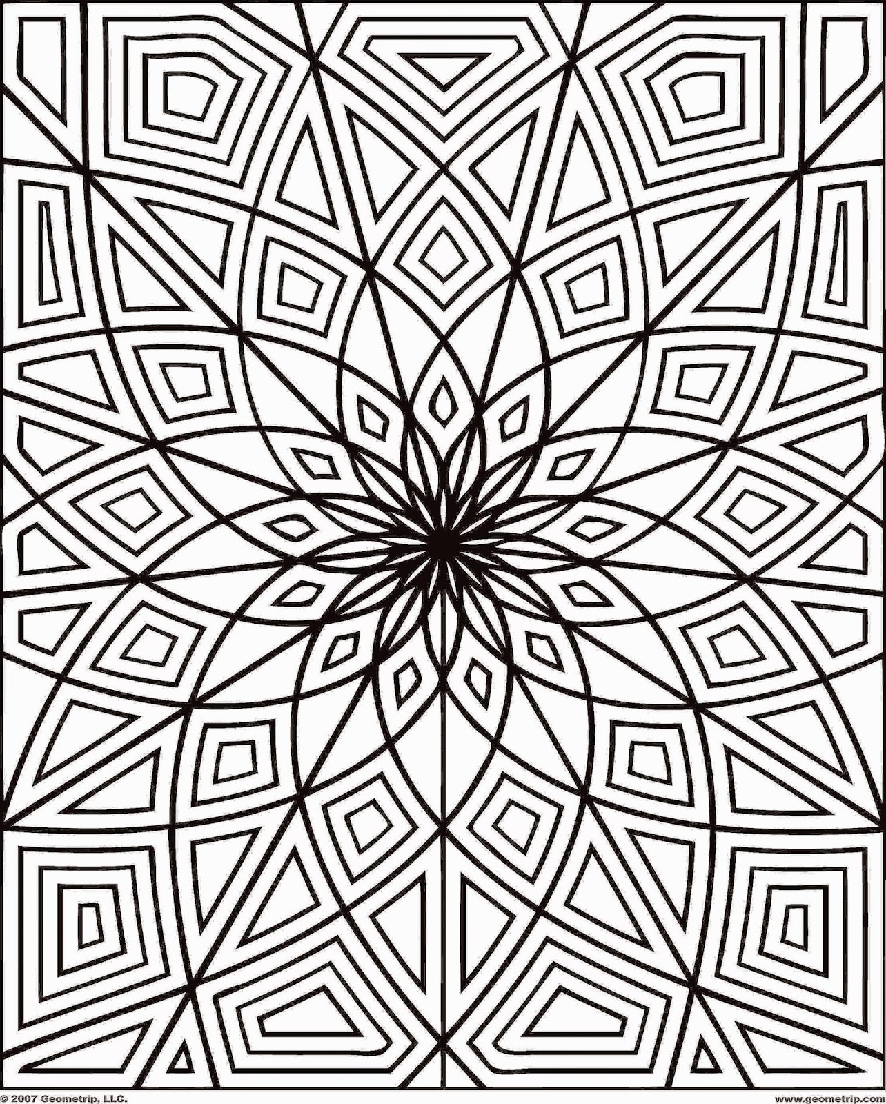 Printable Coloring Pages For Adults  Free Coloring Sheet