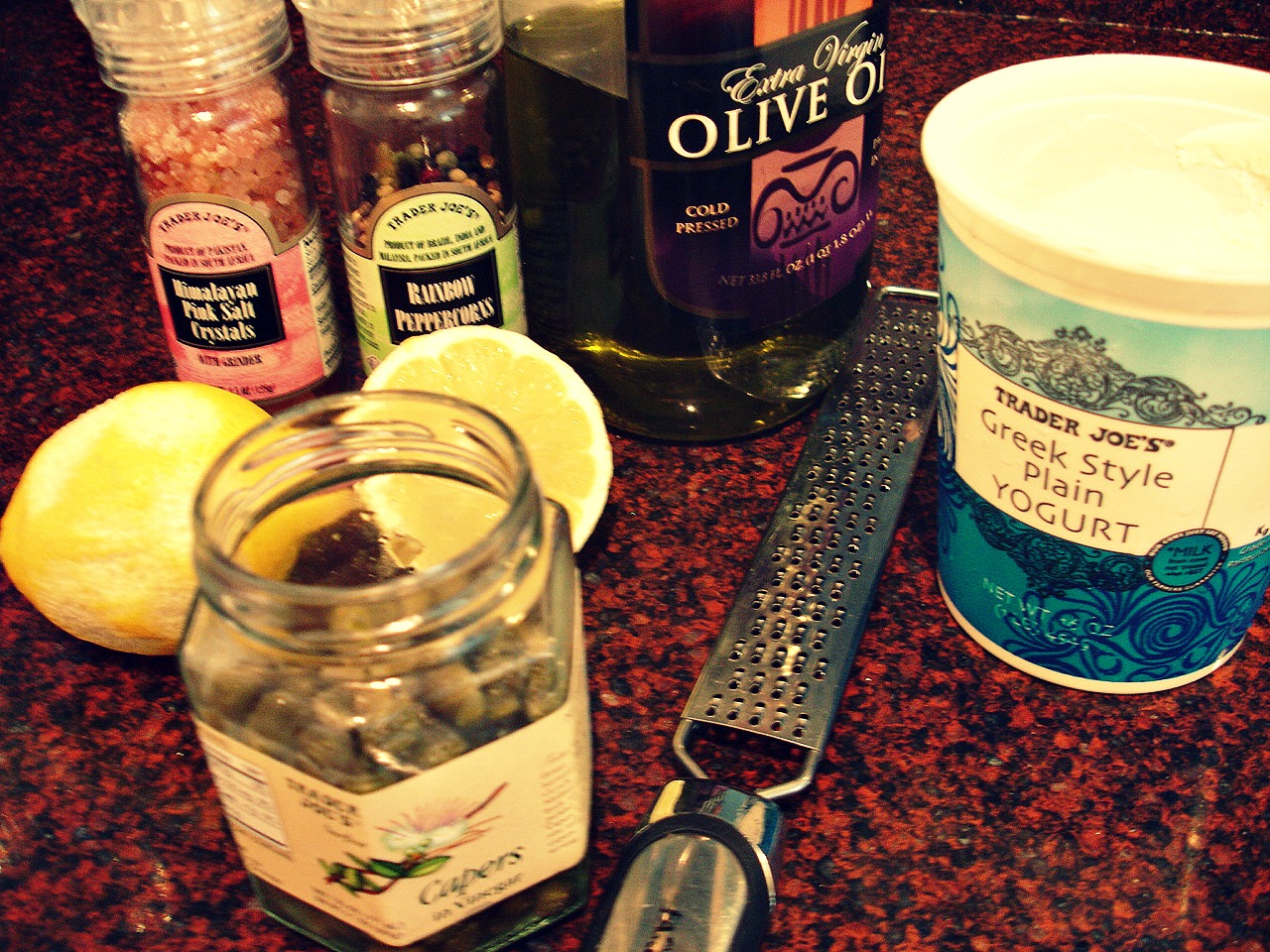 Lemony Yogurt Caper Dressing make it give it