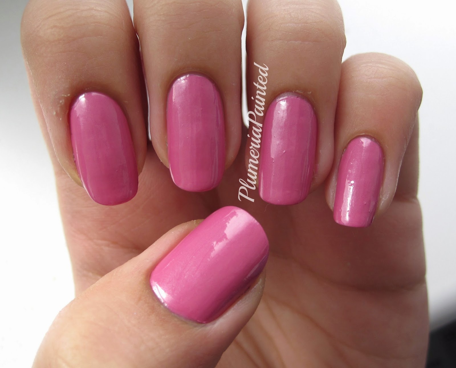 Plumeriapainted Pink Nails Opi Japanese Rose Garden Reswatched