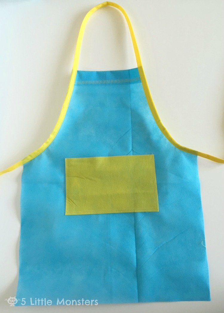5 Little Monsters Easy Kid's Art Apron