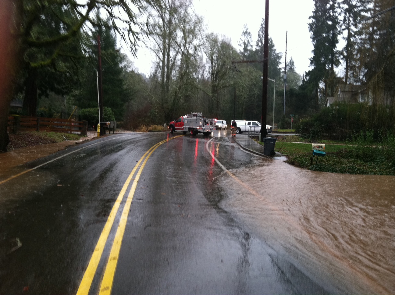 Flooding on Croisan Creek