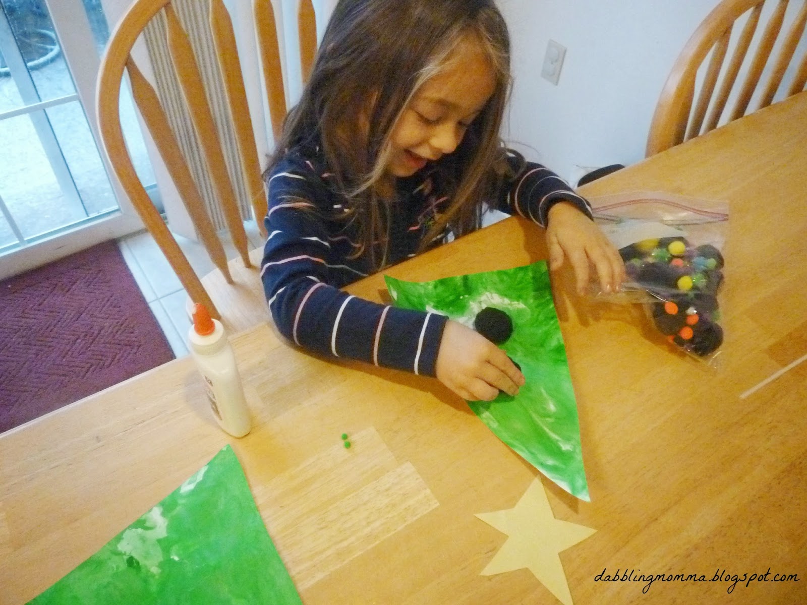 Dabblingmomma Shaving Cream Christmas Tree