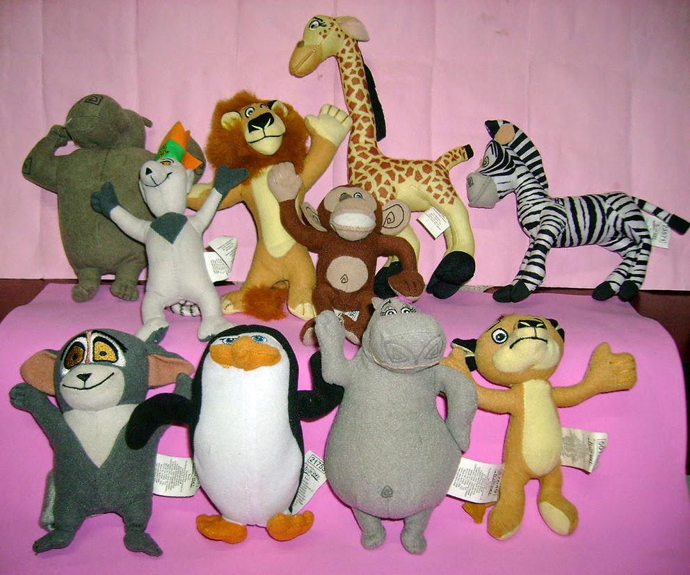 peluches de madagascar