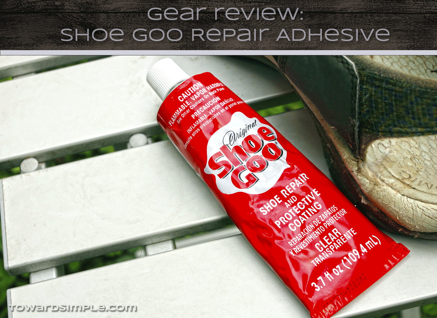 Shoe Goo Repair Adhesive Tube of Shoe Goo repair adhesive