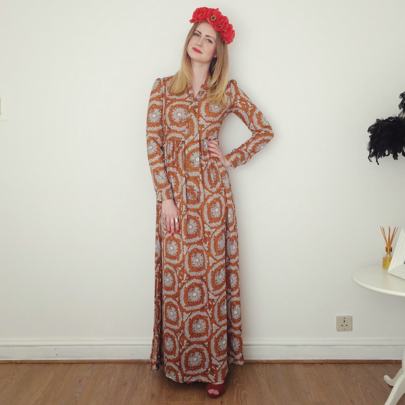 Spring 2015 LookBook 70s Style Maxi Dress Dalry Rose Blog