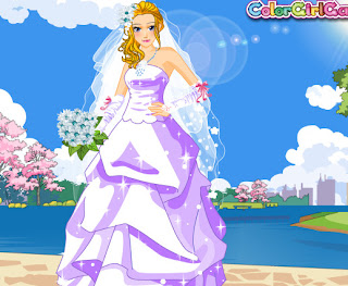 Juego de vestir a la novia para la boda de primavera Juego de vestir a la novia para la boda de primavera