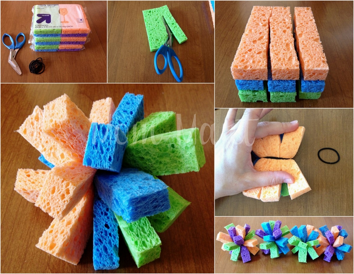 Mom Mart How to have the BEST water fight EVER Make Sponge Balls 