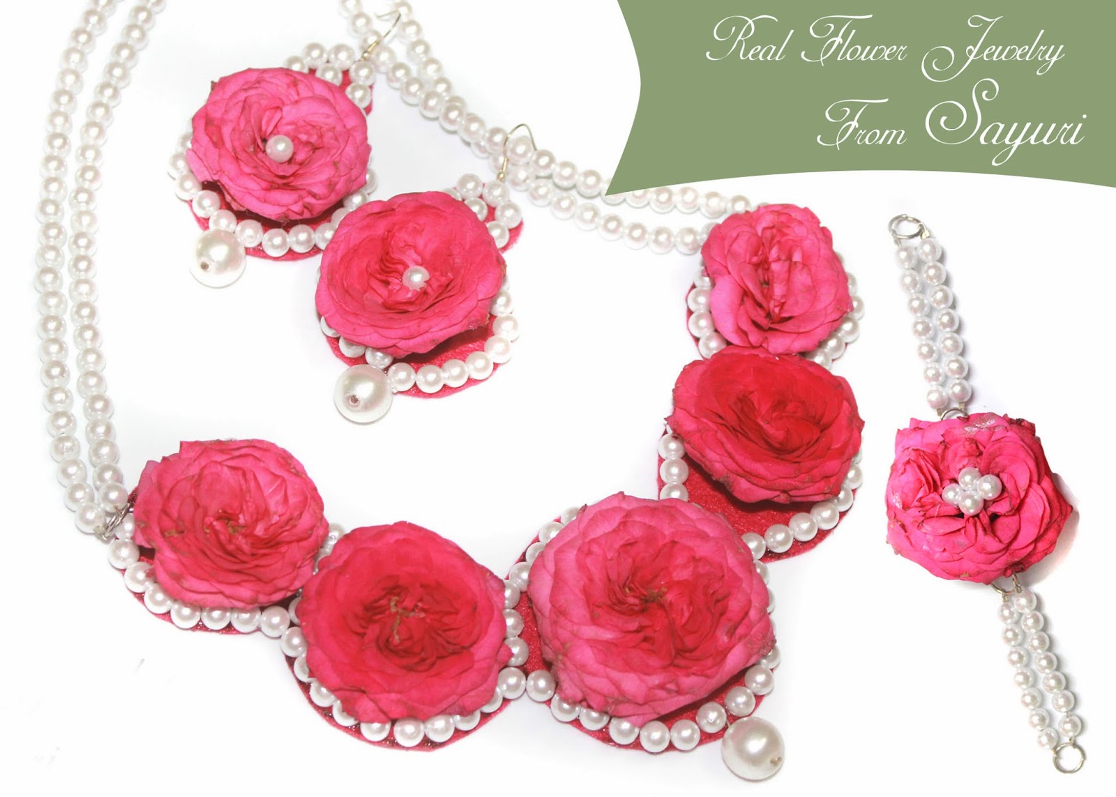 real rose necklace