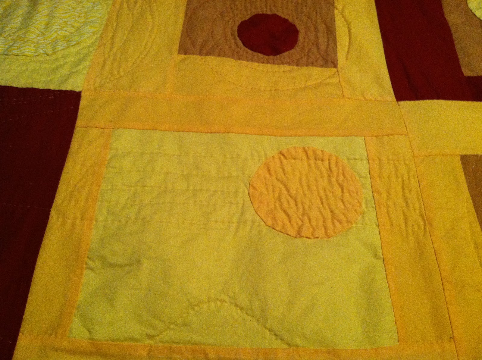 I Love Baby Quilts! Modern Circles and Squares Quilt