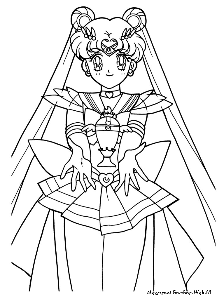 Mewarnai Gambar Sailor Moon | Mewarnai Gambar